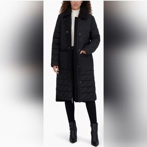 Andrew Marc Women's Black Long Puffer Coat